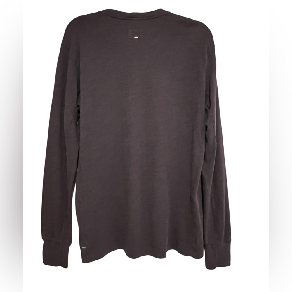 Rag & Bone Men's 100% Cotton Charcoal Gray Henley Shirt- Size S - Picture 4 of 8